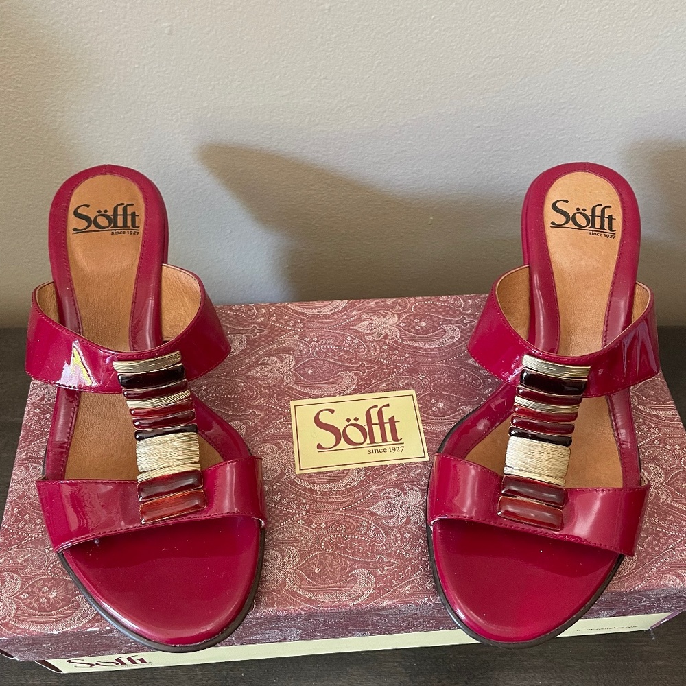Red sandals
